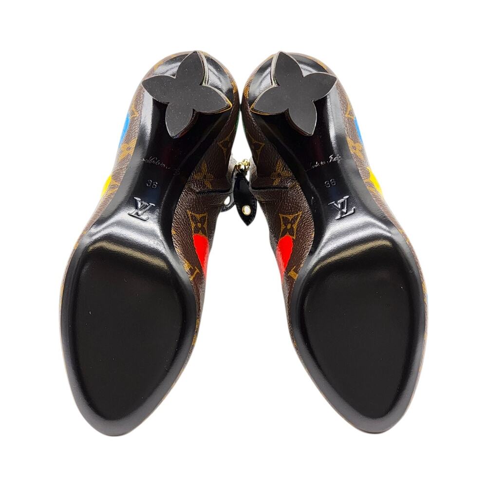 Louis Vuitton x Yayoi Kusama Monogram Dots Coated Ankle Boots EU 36 US 5.5 - NWB - Picture 7 of 11